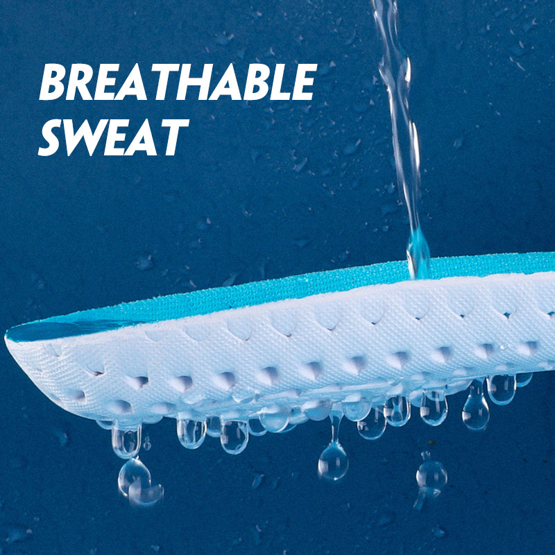 Mesh breathable EVA shock-absorbing insole