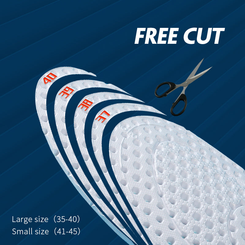 Mesh breathable EVA shock-absorbing insole
