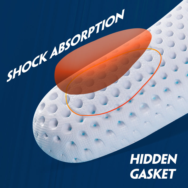Mesh breathable EVA shock-absorbing insole