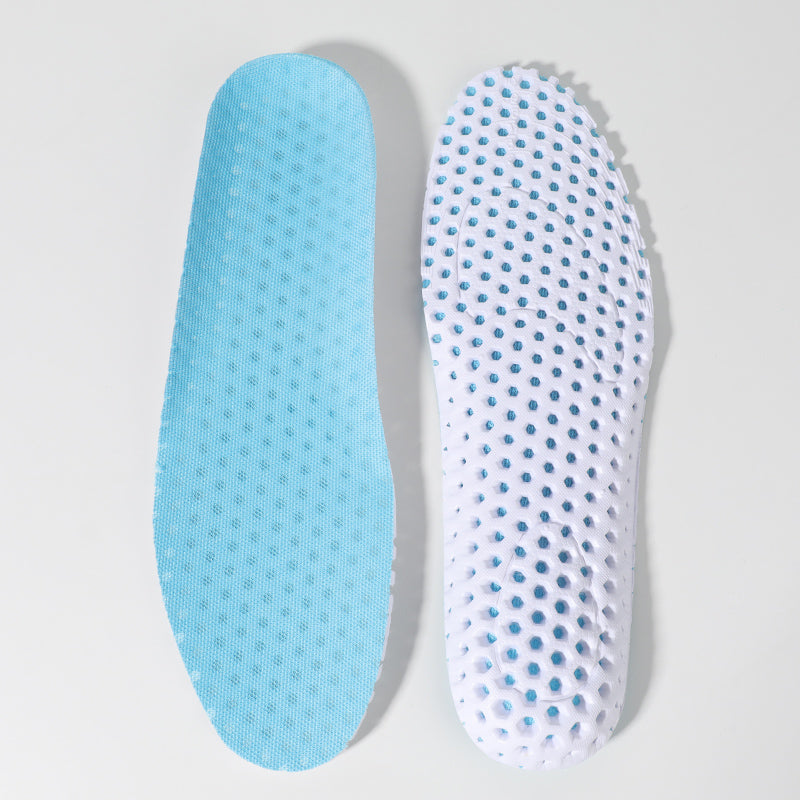 Mesh breathable EVA shock-absorbing insole