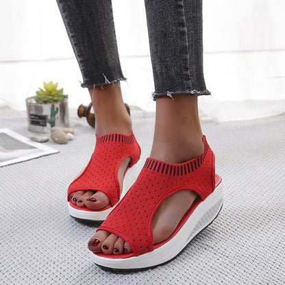 Flying Woven Sandals Women's Flat Bottomed Fashion Simple Sandals