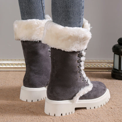Sofia-G Comfort Women’s Winter Lace-up Snow Boots