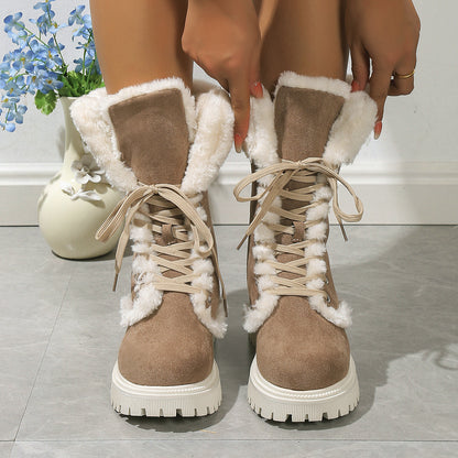 Sofia-G Comfort Women’s Winter Lace-up Snow Boots