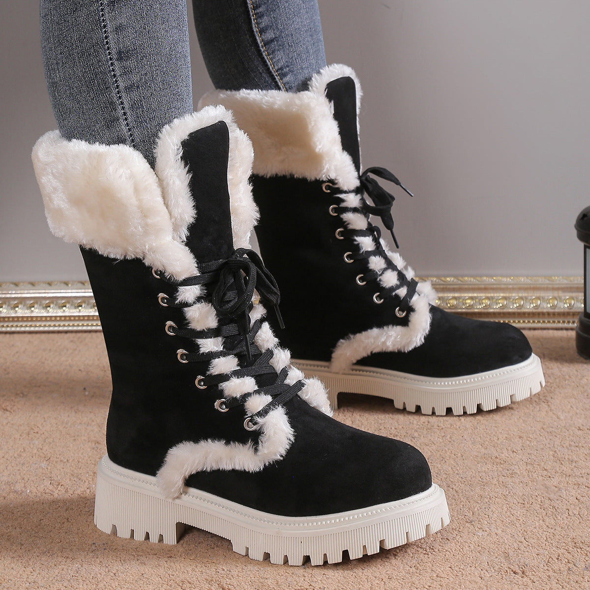 Sofia-G Comfort Women’s Winter Lace-up Snow Boots
