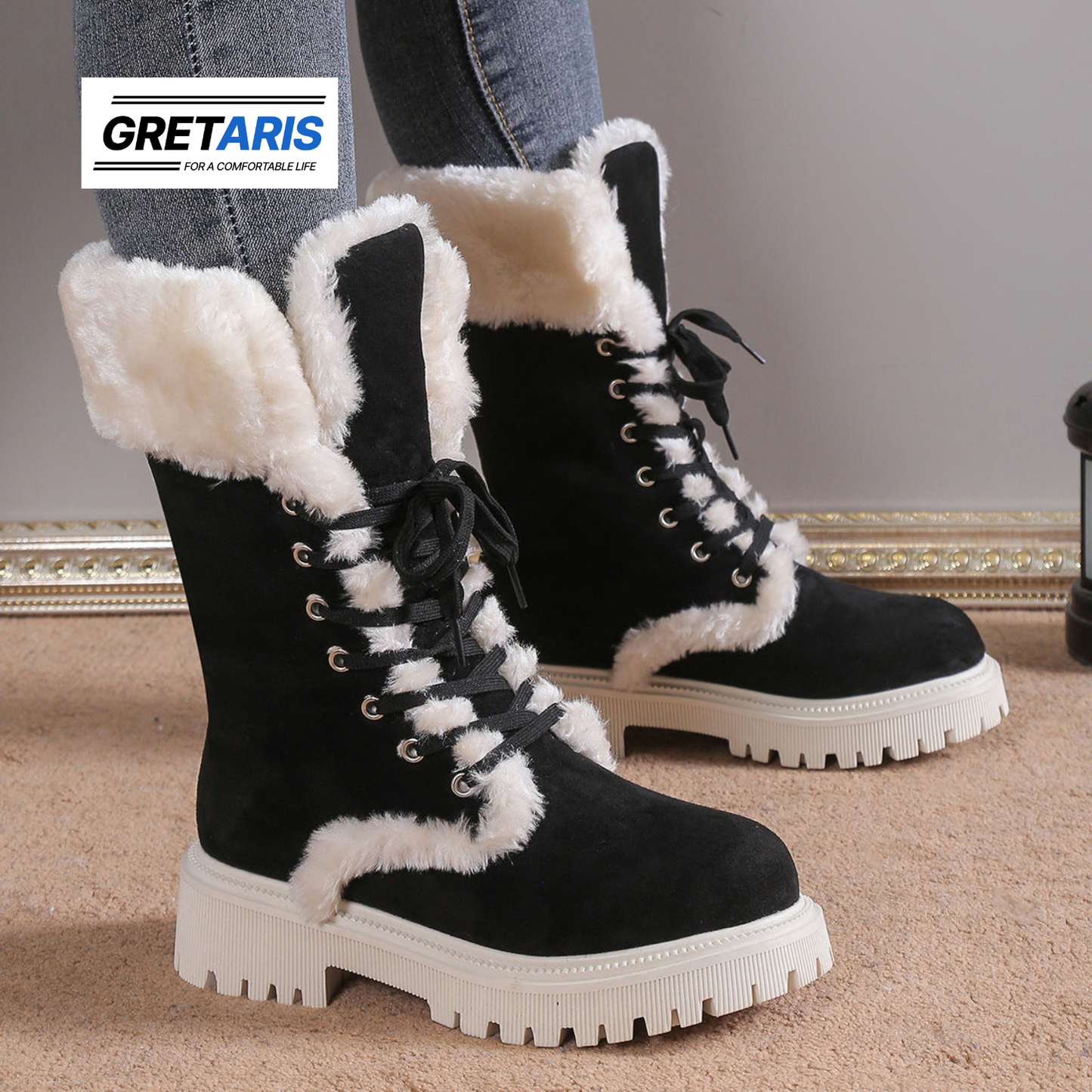 Sofia-G Comfort Women’s Winter Lace-up Snow Boots