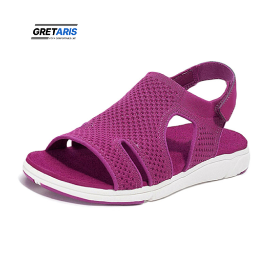 Women's Sandals Large Size Breathable Stretch Webbing Platform Sandals