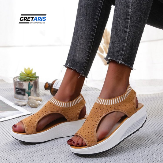 Flying Woven Sandals Women's Flat Bottomed Fashion Simple Sandals