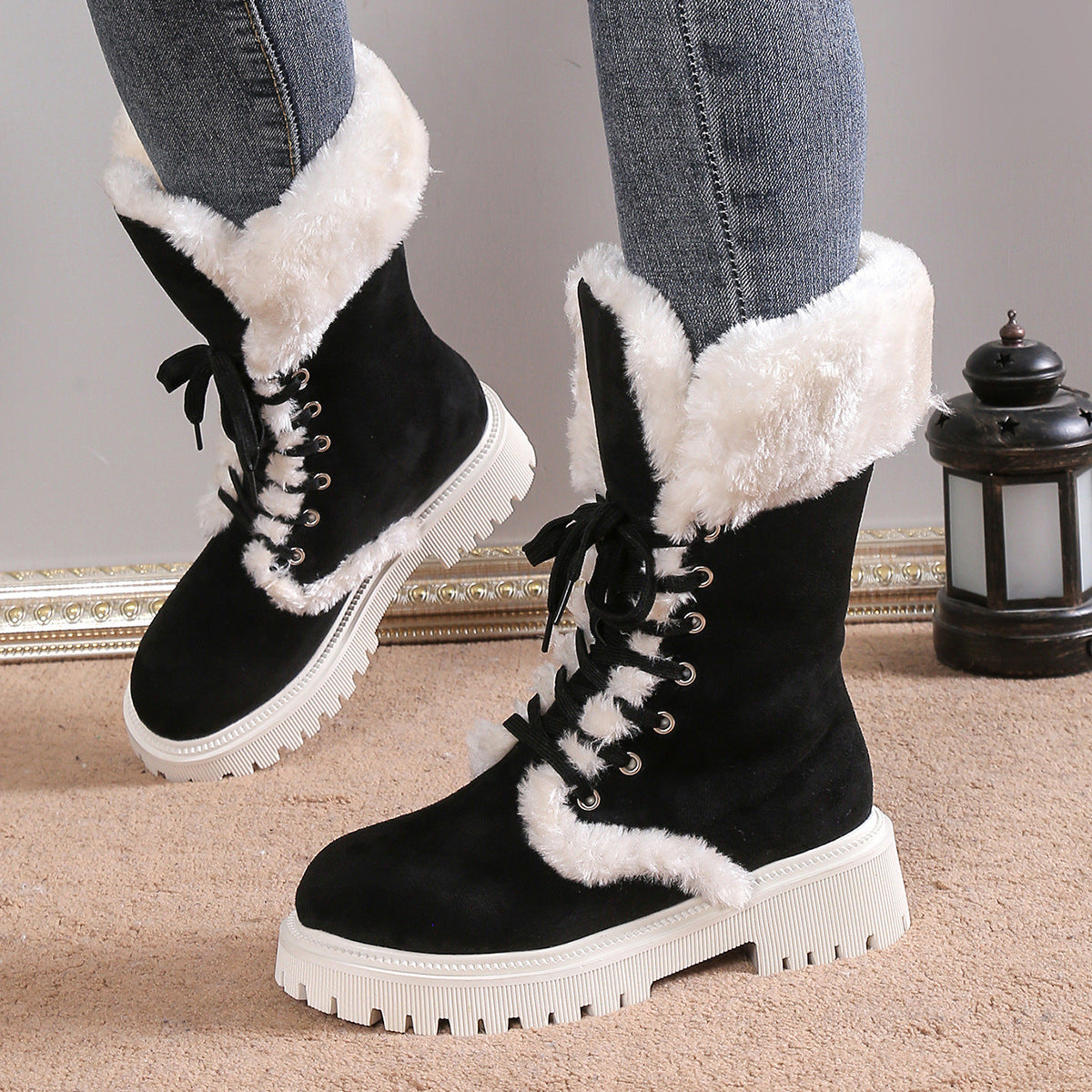 Sofia-G Comfort Women’s Winter Lace-up Snow Boots
