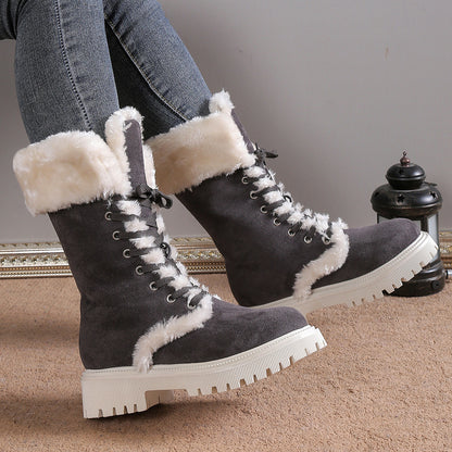 Sofia-G Comfort Women’s Winter Lace-up Snow Boots